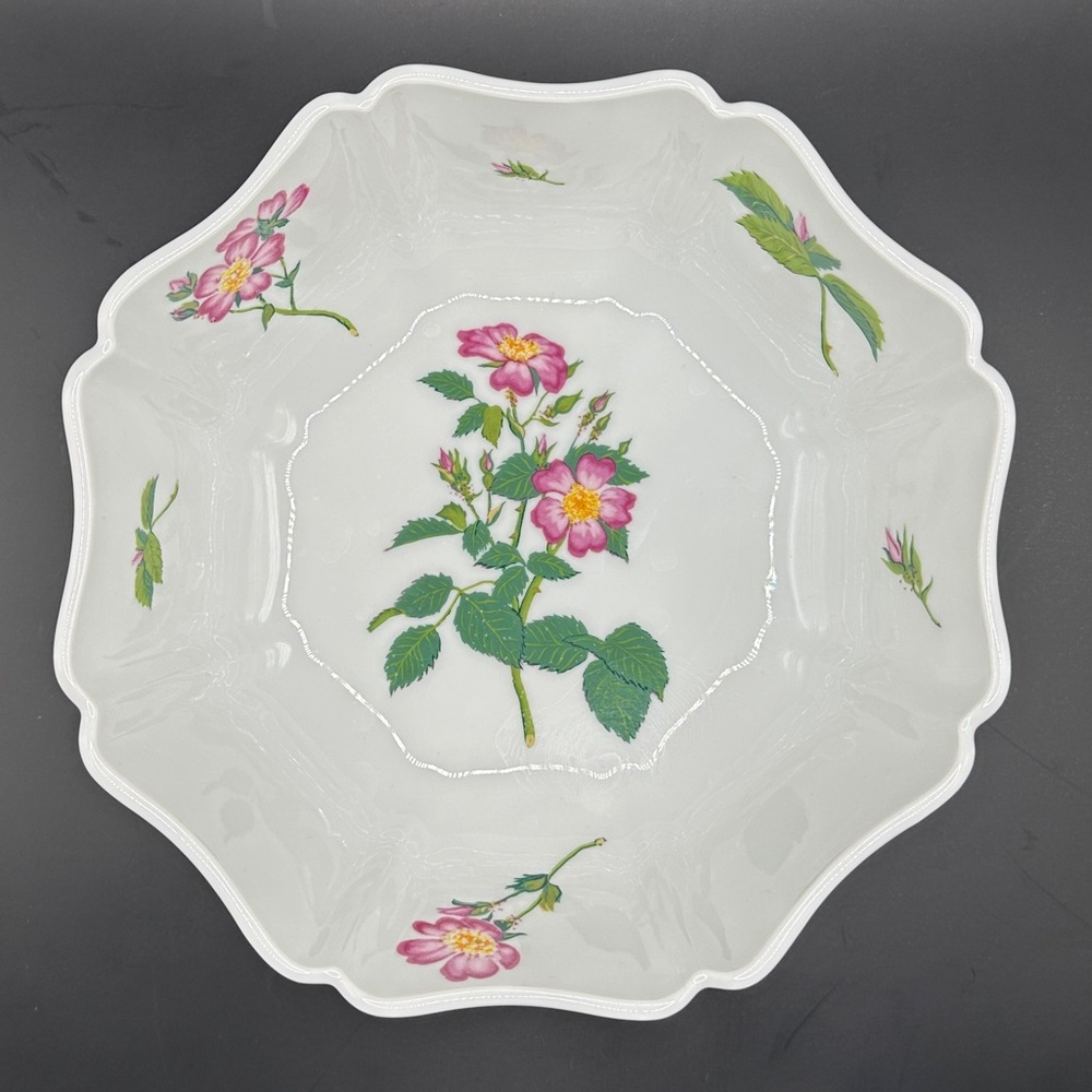 VTG Woodmere China George O'Brien collection floral‎ serving bowl USA